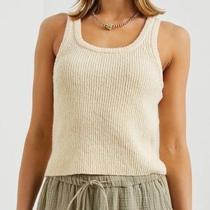 Rails Albie Tank in ivory size large